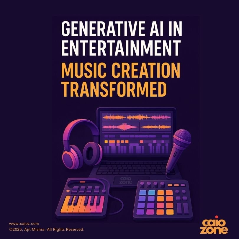 CAIO Guide | Generative AI in Entertainment Industry 8 CAIO.com_GenerativeAI in Entertainment_Music-Production